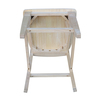 International Concepts Seattle Counter Height Stool, 24" Seat Height, Unfinished S-112